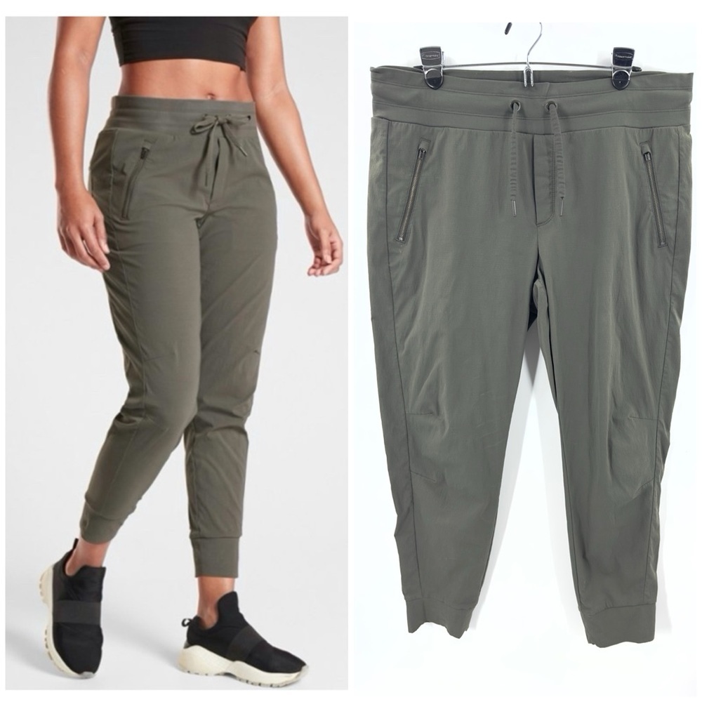 Athleta Trekkie North Joggers Womens 14 Stretxh Pants Athleisure Comfy Outdoor